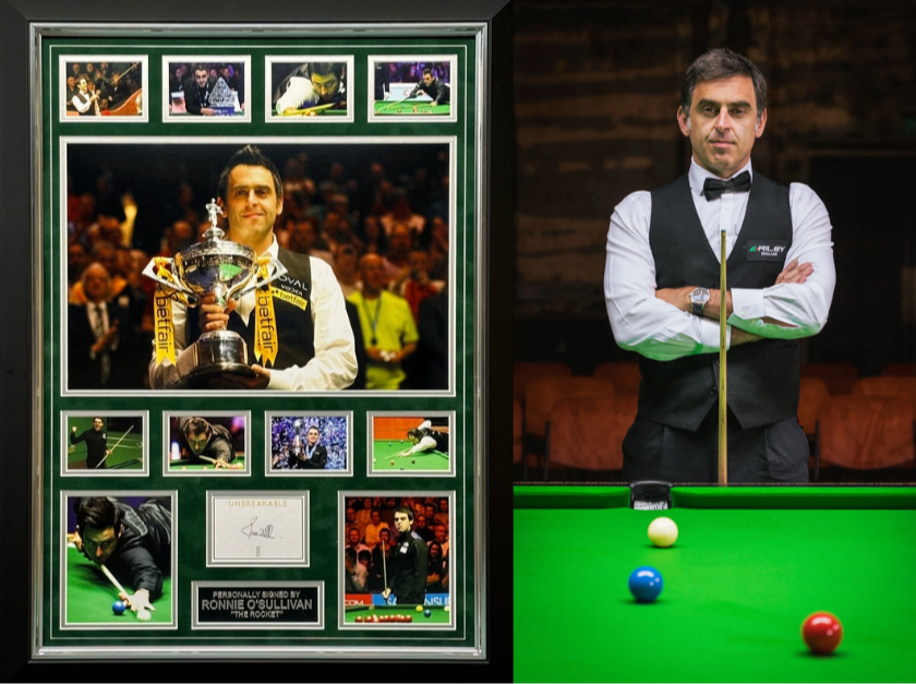 Ronnie O'Sullivan Framed and Signed Montage